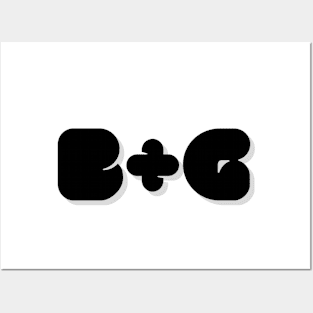 Initials B+G Posters and Art